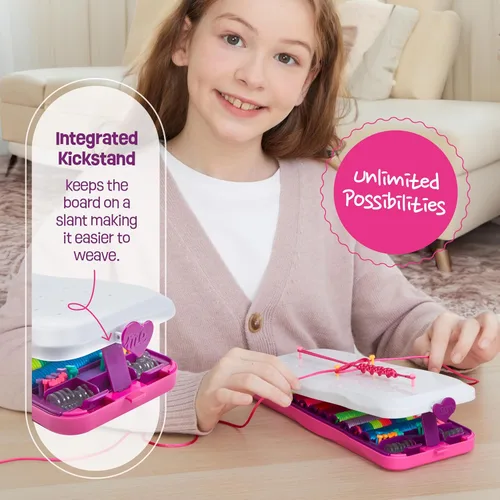 Miniatura 3 de Pretty Me Kit de fabricación de pulseras de la amistad para niñas, manualidades para niñas, fabricante de pulseras de cuerda, regalos para niños