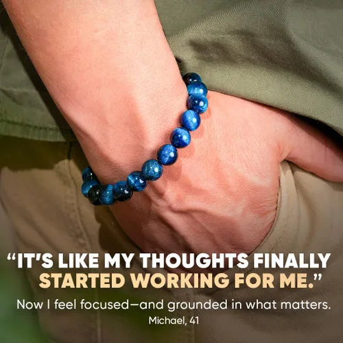 Miniatura 24 de Conscious Items Pulseras espirituales para mujeres y hombres, pulsera de cristal curativo con piedras naturales para meditación, alineación
