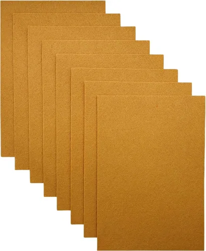 Miniatura 25 de Jtnohx - Fieltro rígido, hojas de fieltro de 2 mm de grosor para manualidades, cuadrados de tela de fieltro dura de 20,3 x 30,5 cm, 8 piezas