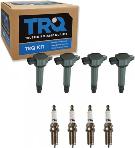 Miniatura 34 de Kit de Bobina de Encendido y Bujía TRQ 8 Piezas Bujías de Iridio Compatibles con Mercedes-Benz C250 2012-2015 y SLK250 2012-2015