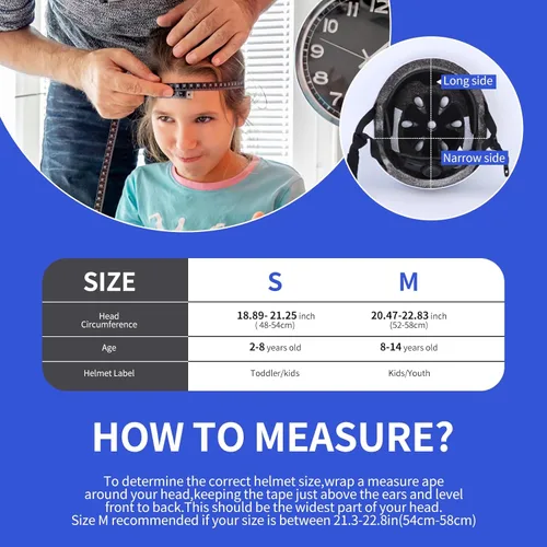 Miniatura 4 de Kids Helmet Toddler Bike Helmets for Ages 2-3-5-8-14 Years Kids Girls Boys Youth, Adjustable Multi-Sport Helmet for Skateboard Cycling Scooter Azul