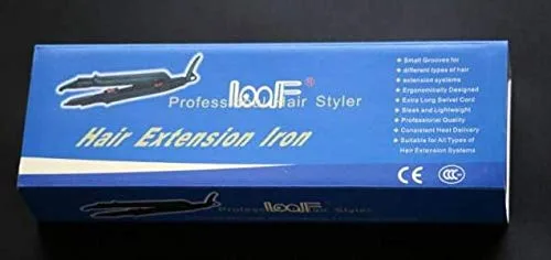 Miniatura 2 de JR611-Black-A Set" - Herramienta de termostato de extensión de cabello de fusión PTC de hierro sin rastro, alicates de calefacción, conector
