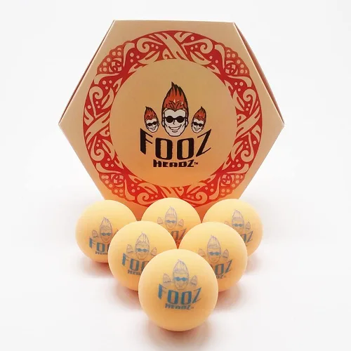 Foosballs - Juego de 6 pelotas de futbolín de calidad profesional para torneos – al igual que los profesionales, tamaño reglamentario oficial Rojo