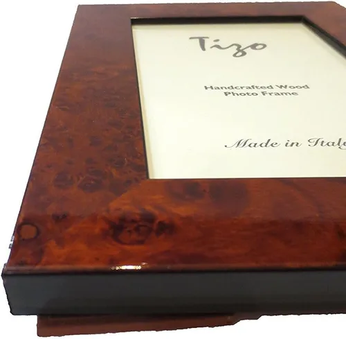 Miniatura 3 de Marco de madera marrón Tizo de 8 x 10 pulgadas, fabricado en Italia