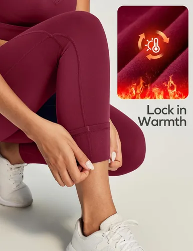 Miniatura 54 de Ewedoos - Leggings con forro de vellón y bolsillos para mujer, leggings térmicos de invierno para mujeres, pantalones de yoga y entrenamiento