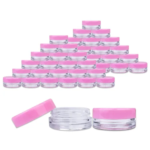 Miniatura 4 de Beauticom - Tarros redondos de 0.11 oz, 0.1 fl oz, con tapa de rosca para exfoliantes, aceites, tóner, ungüentos, cremas, lociones, muestras