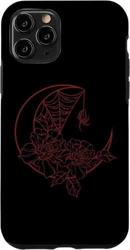 Miniatura 28 de Goth Y2K Alt Fairy Grunge Emo Flower Rose Web Spider Moon Case for iPhone 17