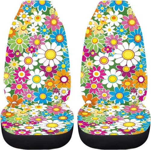 Miniatura 20 de 2 fundas de asiento para automóviles con estampado de bandera americana del 4 de julio, color negro, accesorios para el interior del vehículo
