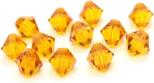 Miniatura 27 de 100 piezas auténticas Preciosa de 3 mm (0,12 pulgadas) cuentas sueltas de cristal bicono facetado pequeño amatista púrpura compatibles con cristales
