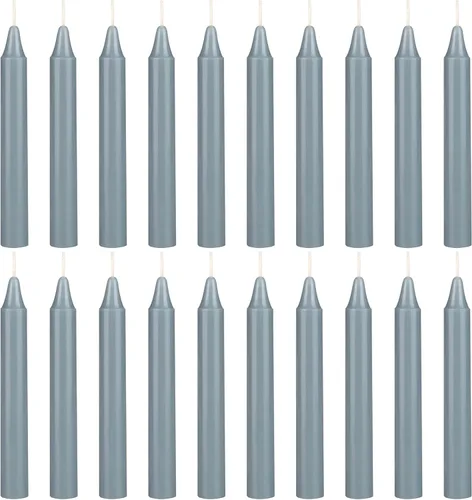 Miniatura 39 de MEGA CANDLES 20 piezas de velas cónicas mini sin perfume amarillas exquisitas, 10 cm de alto x 1 cm de diámetro, Campanas Mágicas, Encantamiento