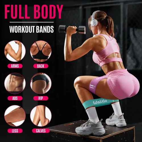 Miniatura 7 de Fabric Resistance Bands for Working Out - Booty Bands for Legs -Glutes Training for Women and Men - Exercise Bands for Squats, Yoga, Physical