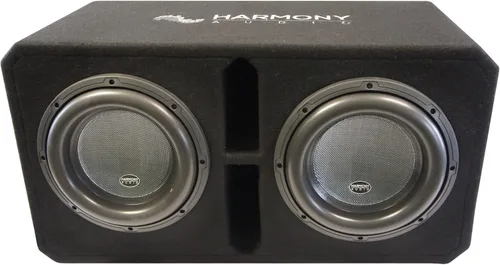 Miniatura 3 de Harmony Audio HA-ML2X12D1 - Subwoofer universal de la serie Monolith, dual de 12 pulgadas, 3000W RMS, 1 Ohm, con cajón ventilado y cargado