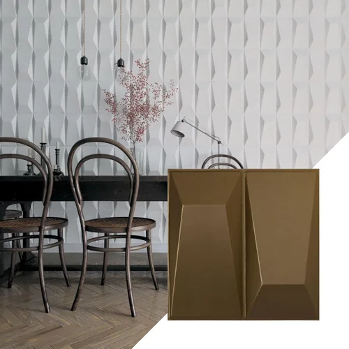 Miniatura 11 de Ekena Millwork WP12X12LOWH 11 7/8 pulgadas de ancho x 11 7/8 pulgadas de alto Locke EnduraWall Decorativo 3D Panel de pared cubre 0.98 pies cuadrados