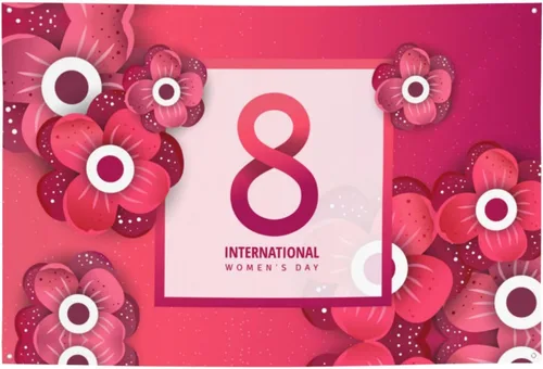 Miniatura 19 de Día de la Mujer Marzo es el Mes de la Historia de la Mujer Pancarta de 70 x 35 pulgadas Fondo de fotografía de fiesta de vacaciones