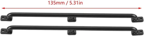 Miniatura 2 de Accesorio de actualización de metal a control remoto, barandilla de metal izquierda/derecha para automóvil de oruga RC a escala 1/10, pasamanos