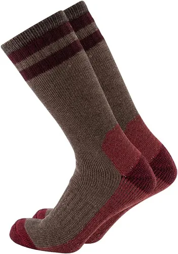 Cerebro Calcetines de lana merino para hombre, calcetines acolchados a media pantorrilla que absorben la humedad, calcetines de senderismo para