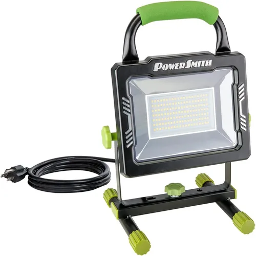 Miniatura 11 de PowerSmith 4000 lúmenes Luz de trabajo LED portátil con soporte de metal completo y interruptor sellado para luz de inundación para todo clima