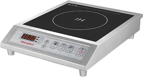 Quemador de inducción comercial de 3500 W, encimera de 208-240 V | 9.25-inch copper coil, non-pulse low-heat control, 18H timer for induction hot