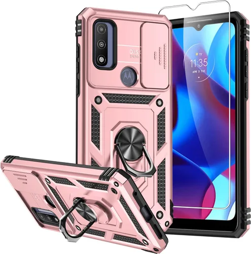 Miniatura 8 de SMKY - Funda para Moto G Play 2023, funda para Moto G Pure con protectores de pantalla y funda para cámara, [grado militar] de 16 pies. Funda a Negro