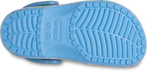 Miniatura 4 de Crocs Zuecos clásicos de puntada para niños, acetato de vinilo de etileno, diseño de punta redonda, correa de talón pivotante Puntadas/Floral