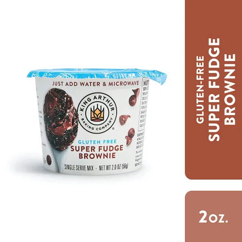 Miniatura 3 de King Arthur, Mezcla de brownie Super Fudge de una sola porción sin gluten, sin gluten, sin OMG, certificado Kosher (paquete de 12)