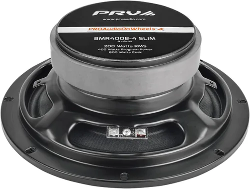 Miniatura 5 de PRV Audio Altavoz Buller de rango medio superficial de 8 pulgadas 8MR400B-4 delgado, 4 ohmios, altavoces delgados para automóvil de montaje poco