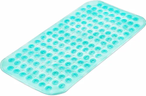 Miniatura 6 de DecorRack Tapete de baño masajeador, tapete de ducha antideslizante con ventosas de seguridad fuertes, sin látex, lavable a máquina, 27.5 x 14