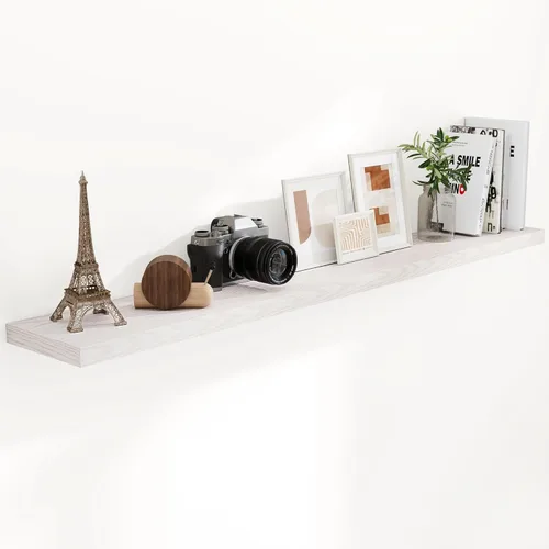 Miniatura 41 de Fun Memories Estantes flotantes de 48 pulgadas, estantes de pared de 9.3 pulgadas de profundidad para baño, sala de estar, dormitorio, cocina