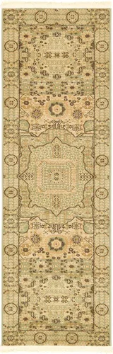 Miniatura 21 de Unique Loom Palace Collection - Alfombra rectangular (2 pies 2 pulgadas x 3 pies 1 pulgada, verde claro/marrón)