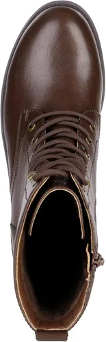 Miniatura 3 de DREAM PAIRS Botas de combate negras con cordones, botas militares de invierno para mujer