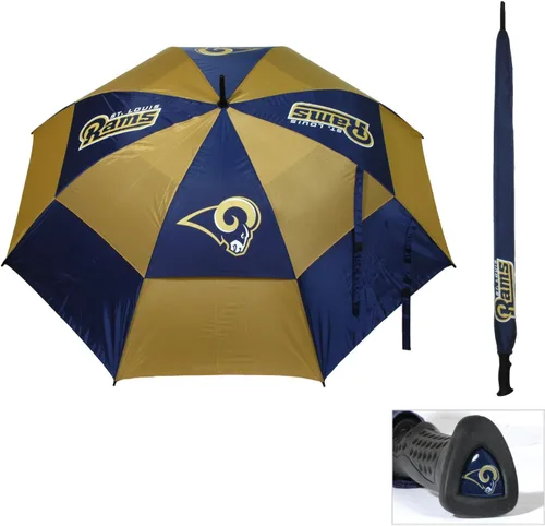 Miniatura 20 de Team Golf NFL San Francisco 49ers - Paraguas de golf de 62 pulgadas con funda protectora, diseño de protección contra el viento de doble toldo