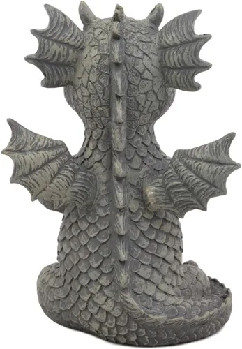 Miniatura 5 de Ebros Gift Mini estatua de dragón Zen Meditación Yoga Namaste en piedra sintética acabado de resina de 5 pulgadas de alto, figura decorativa