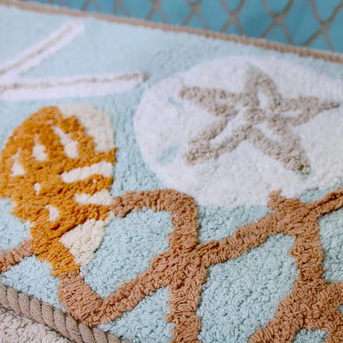Miniatura 2 de Avanti Linens - Alfombra de baño, suave y absorbente, accesorios de baño inspirados en la playa (colección Seaglass, 20 x 30 pulgadas)