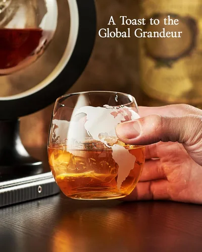 Miniatura 8 de Regalos para hombres y papá, juego de decantadores de whisky Kollea con iluminación única de globo y 7 colores RGB, regalo divertido de Navidad