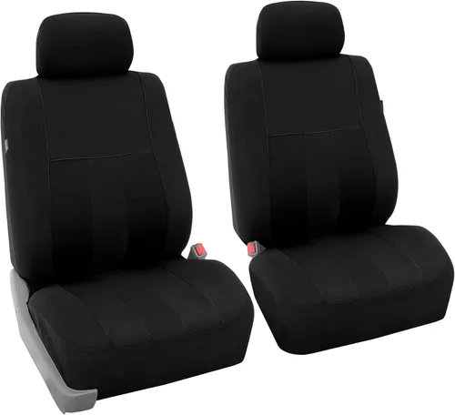 Miniatura 36 de FH Group - Juego completo de fundas para asientos de auto con rayas llamativas, ajuste universal para asientos delanteros de respaldo bajo, Verde