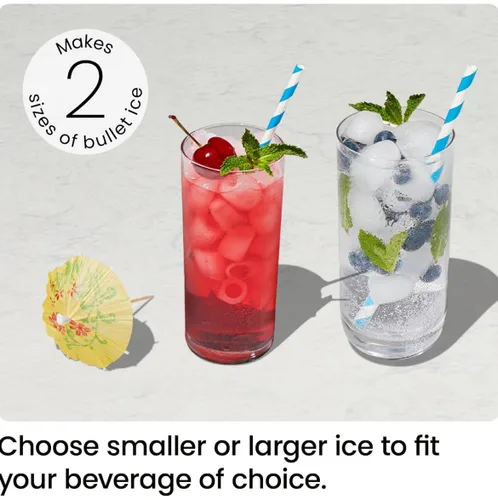 Miniatura 4 de ICEMAN - Máquina para hacer hielo de doble tamaño para encimera - Máquina de hielo portátil, máquina de hielo grande y pequeña con autolimpieza, 9