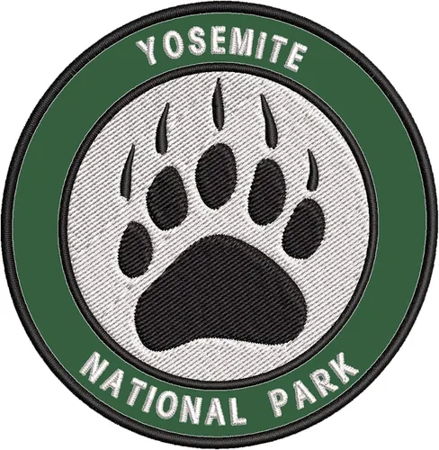 Miniatura 6 de Parche bordado de garra de oso del Parque Nacional Yosemite, insignia decorativa para planchar o coser, emblema de vacaciones, recuerdo