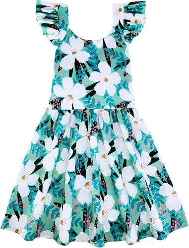 Miniatura 107 de Vestido de verano para niña, de algodón, con diseño floral