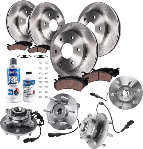 Miniatura 18 de Detroit Axle - Rotores de freno para Ford Mustang 2015 2016 2017 2018 2019 2020 2021 2022 2023 Rotores de freno de disco 2016 2017 2018 2019
