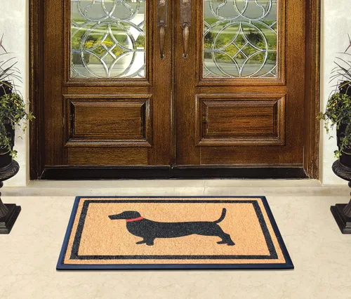 Miniatura 31 de A1HC Tapete para Puerta de Fibra de Coco Natural y Caucho, 30"x48" – Grueso, Duradero, Resistente, Anti-Desprendimiento, Resistente a