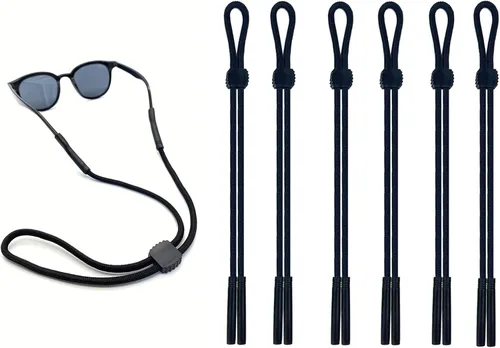 Miniatura 2 de DECKER Correa de seguridad deportiva para lentes de sol, 6 unidades, soporte para lentes de sol, para hombres y mujeres