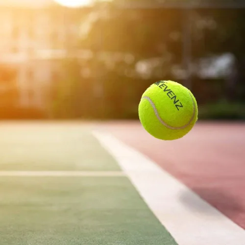 Miniatura 6 de KEVENZ Paquete de 6 pelotas de tenis presurizadas, 2 latas con diseño de sello, pelotas avanzadas para todas las canchas, altamente elásticas, más