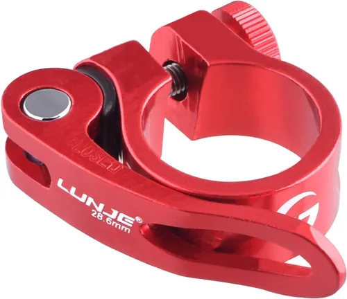 Miniatura 12 de Azarxis Abrazadera de poste de asiento de bicicleta de liberación rápida de aleación de aluminio para tija de sillín de bicicleta Clip de 1.126 in