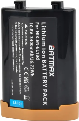Miniatura 5 de Batmax Batería EL18d EN 3400mAh para cámaras Nikon EN-EL18d Nikon D5, D6, Z9, D4, D4S