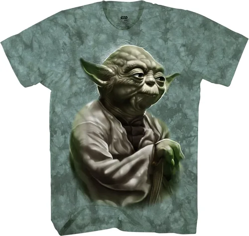 STAR WARS Yoda Wise One Tie Dye - Camiseta gráfica para hombre