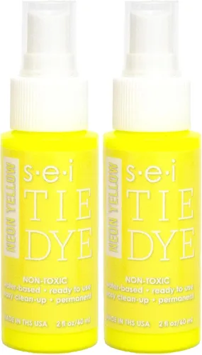 Miniatura 17 de S.E.I. Botella de spray de teñido anudado de caléndula: 2 oz. Spray de tinte de tela no tóxico, tinte permanente para ropa DIY, One Step