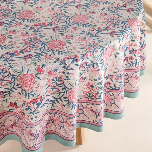 Miniatura 4 de Funda de mesa impresa a mano con diseño exquisito, tela de algodón premium, perfecta para comedor y decoración, mantel de mesa