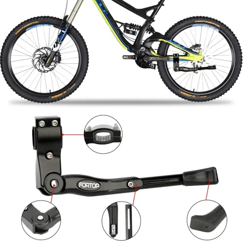 Miniatura 4 de Soporte de bicicleta para bicicleta de adulto, soporte de bicicleta de aluminio ajustable para bicicletas de 24, 26, 27.5, 29 pulgadas, bicicletas