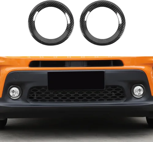Miniatura 5 de RT-TCZ Para Renegade Luz antiniebla Delantera Cubierta Trim Anillo para Jeep Renegade 2019 up Fibra de Carbono Accesorios Exterior 2 unids