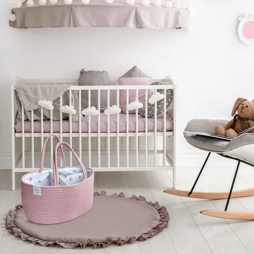 Miniatura 3 de KiddyCare Caddy Organizador de Pañales Cambiador Cesta (Rosa)